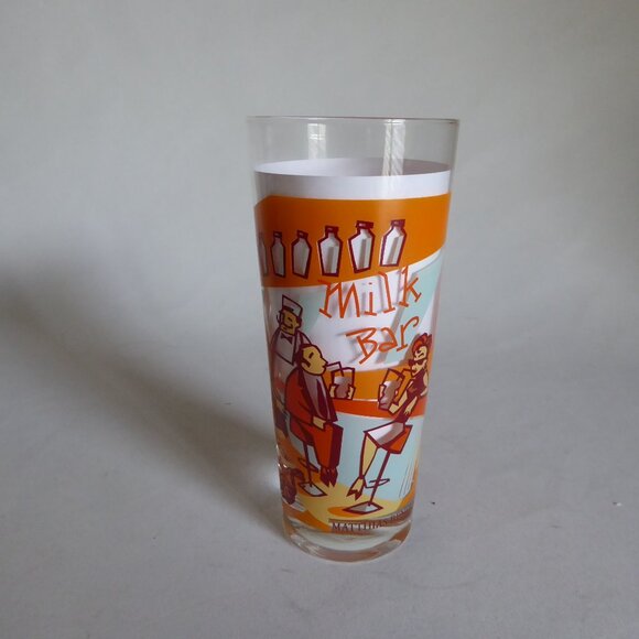 2002 RITZENHOFF M. BENDER MILK BAR DESIGNER GLASS RETRO DINER GRAPHICS (NEW) - Picture 2 of 16
